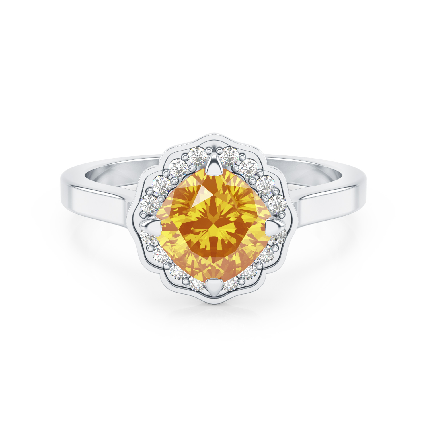 Bague argent citrine hotsell