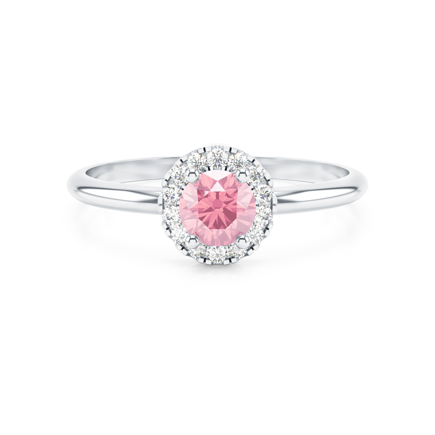 Solitaire entouré de diamants best sale