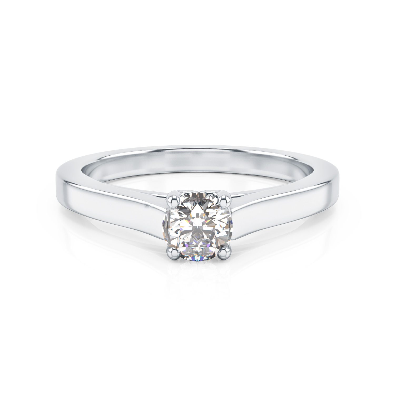 Bague Or blanc Diamant Ananta | Gemmyo