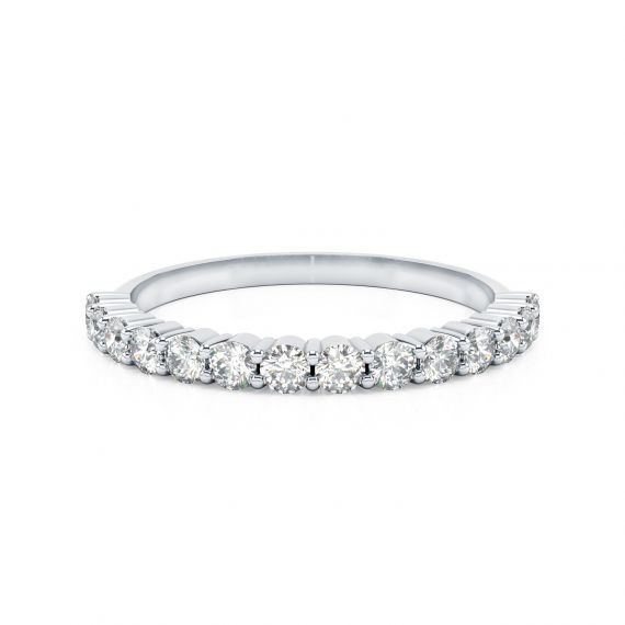 Alliance Femme Originale Or Blanc 18 cts Diamants Melodie 1