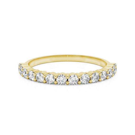 Alliance Femme Originale Or Jaune 18 cts Diamants Melodie 1