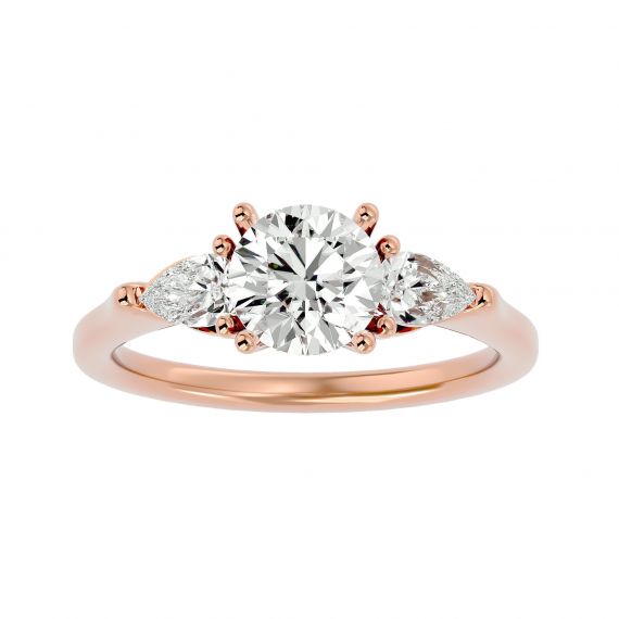 Bague Trilogie Femme Nour en Or Rose 18 cts