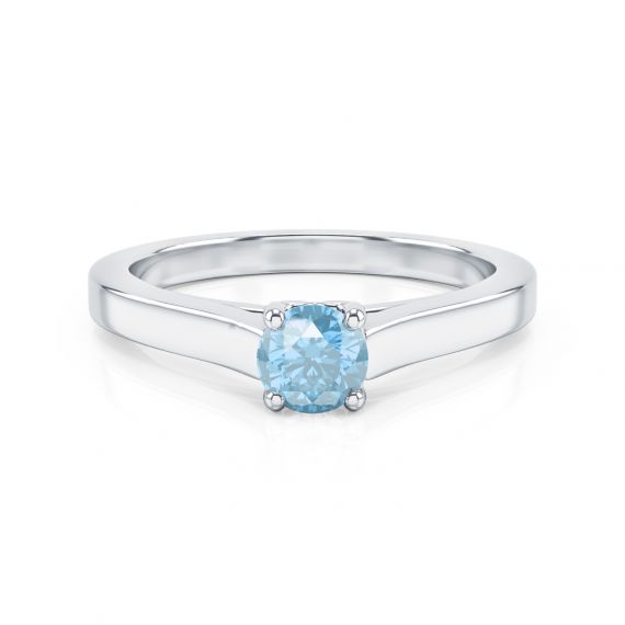 Bague Passion en Or Blanc 18 cts, Topaze 1