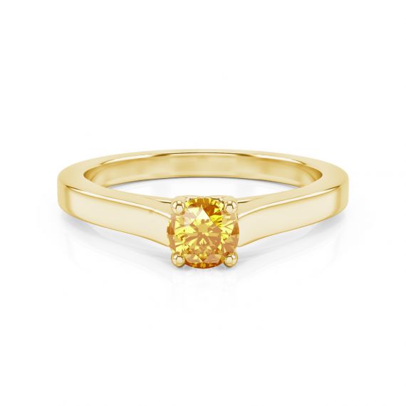 Bague Passion en Or Jaune 18 cts, Citrine 1