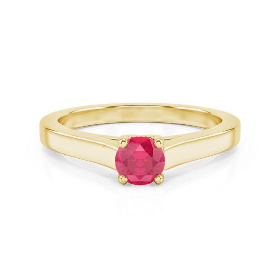 Bague Passion en Or Jaune 18 cts, Rubis 1