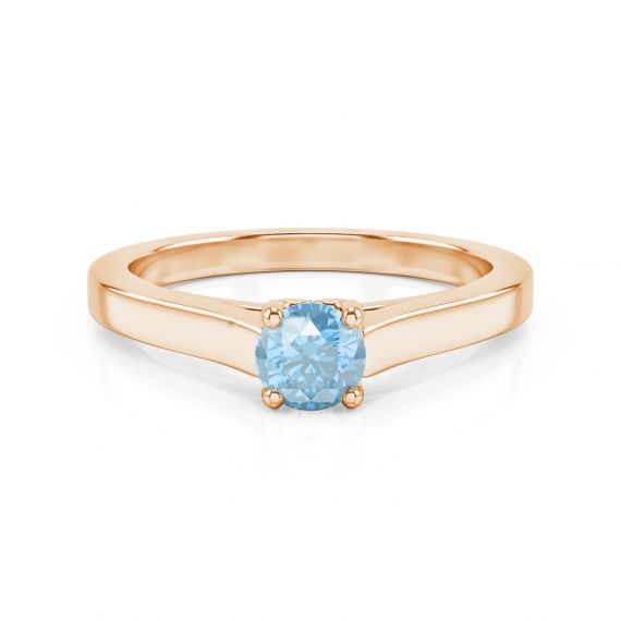 Bague Passion en Or Rose 18 cts, Topaze 1