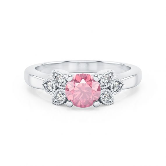 Bague Originale Tiana en Argent Tourmaline et Diamant 1