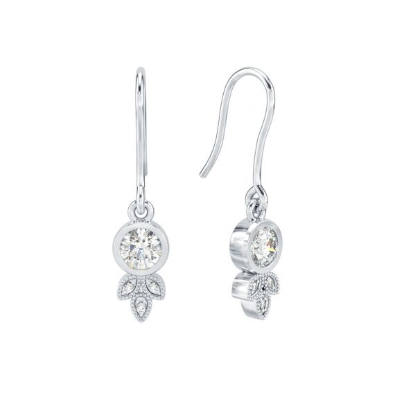 Boucles d'oreilles Tiana en Argent Diamant 1