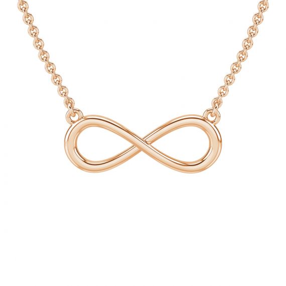 Pendentif Infini en Or Rose Infini 18 cts 1