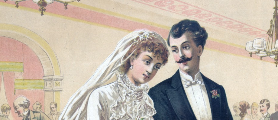 couple de jeune mariés