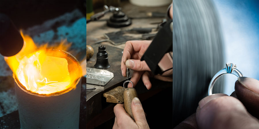 Fabrication d'une bague